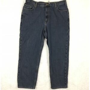 Full Blue Mens Jeans Thermal Fleece Lined Straight Leg Blue Denim‎ 42x30
